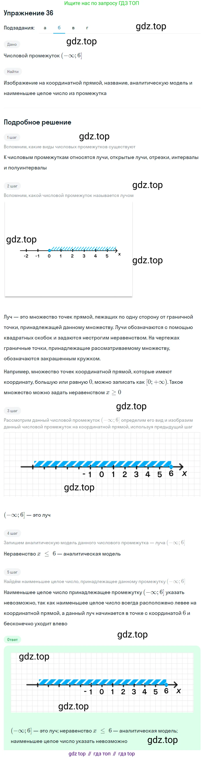 ГДЗ Алгебра, 8 класс Учебник, авторы: Мордкович Александр Григорьевич, Александрова Лилия Александровна, Мишустина Татьяна Николаевна, Тульчинская Елена Ефимовна, Семенов Павел Владимирович, издательство Мнемозина, Москва, 2019, Часть 2, страница 7, номер 36, Решение 1 (продолжение 2)