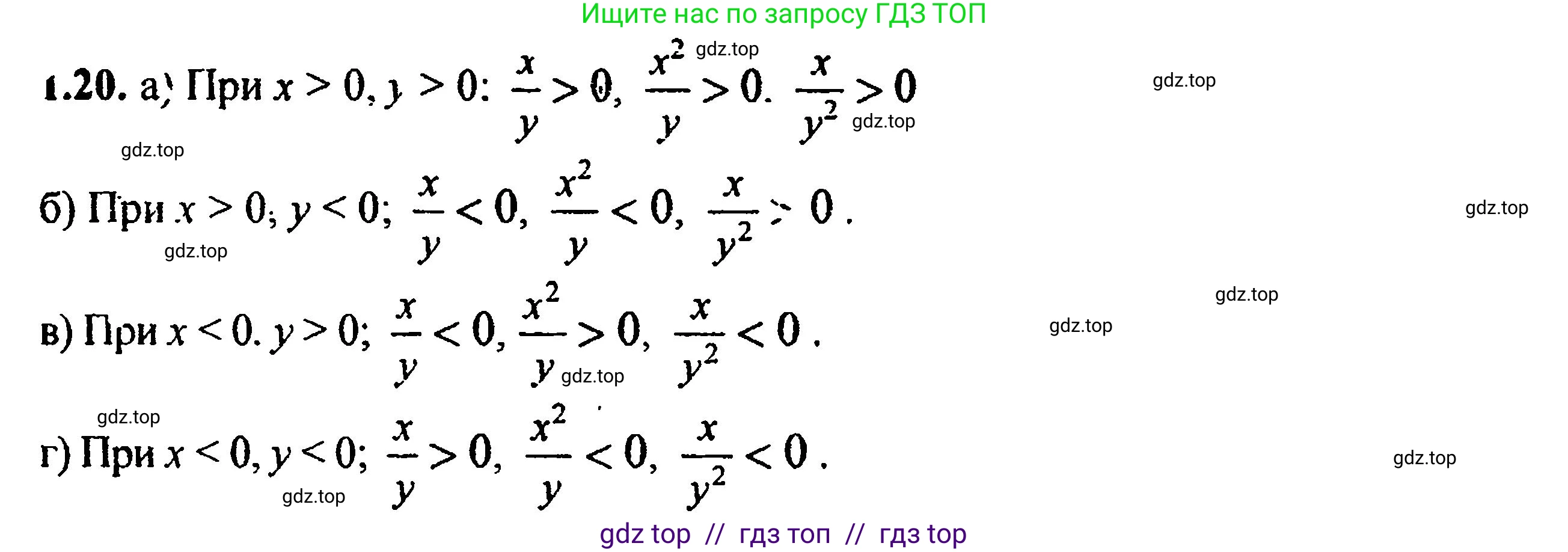 Алгебра, 8 класс Учебник, авторы: Мордкович Александр Григорьевич, Александрова Лилия Александровна, Мишустина Татьяна Николаевна, Тульчинская Елена Ефимовна, Семенов Павел Владимирович, издательство Мнемозина, Москва, 2019, Часть 2, страница 15, номер 1.20, Решение 5