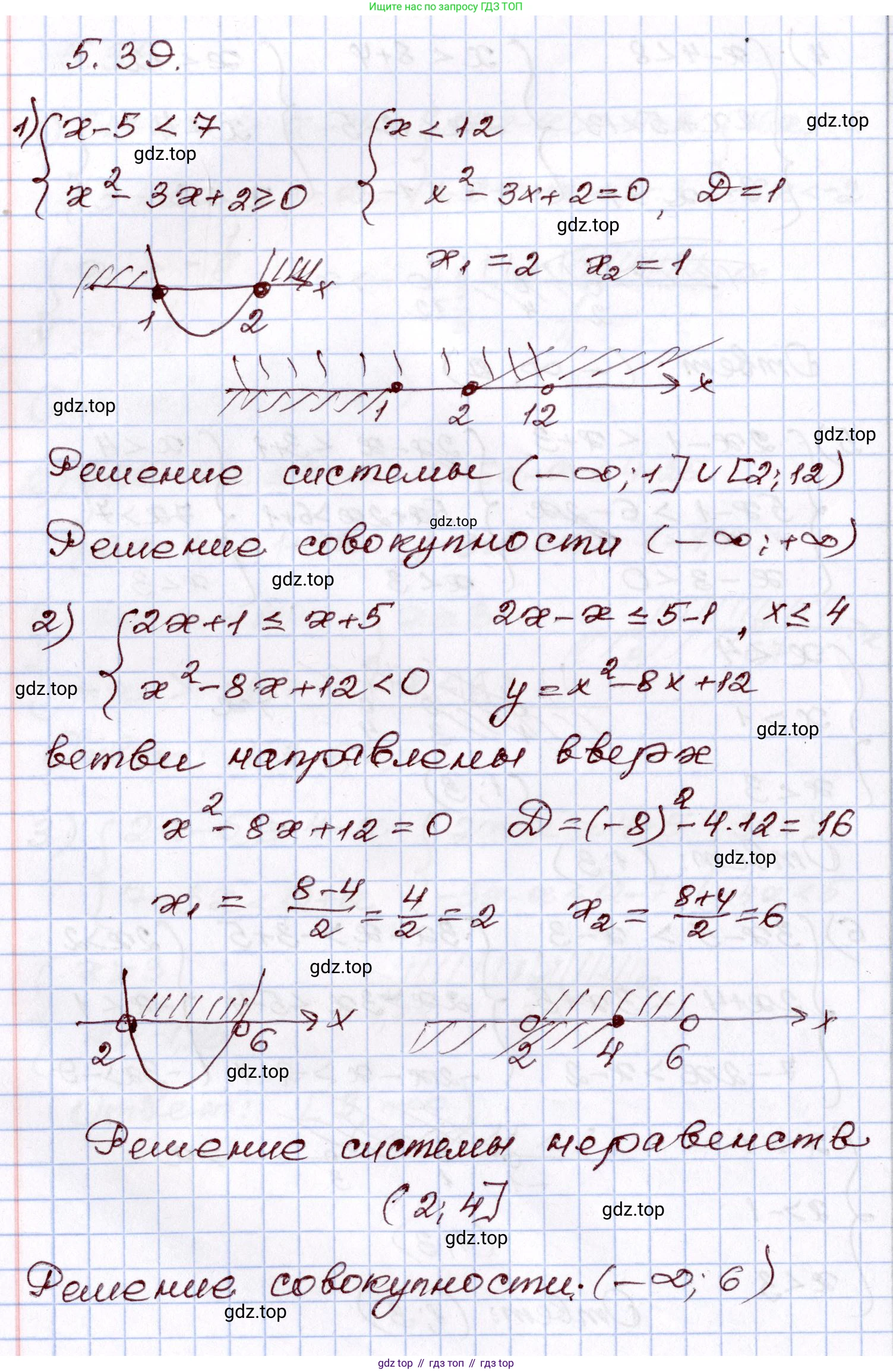 ГДЗ Алгебра, 8 класс Учебник, авторы: Шыныбеков Абдухали Насырович, Шыныбеков Данияр Абдухалиевич, Жумабаев Ринат Нурланович, издательство Атамұра, Алматы, 2018, страница 160, номер 5.39, Решение
