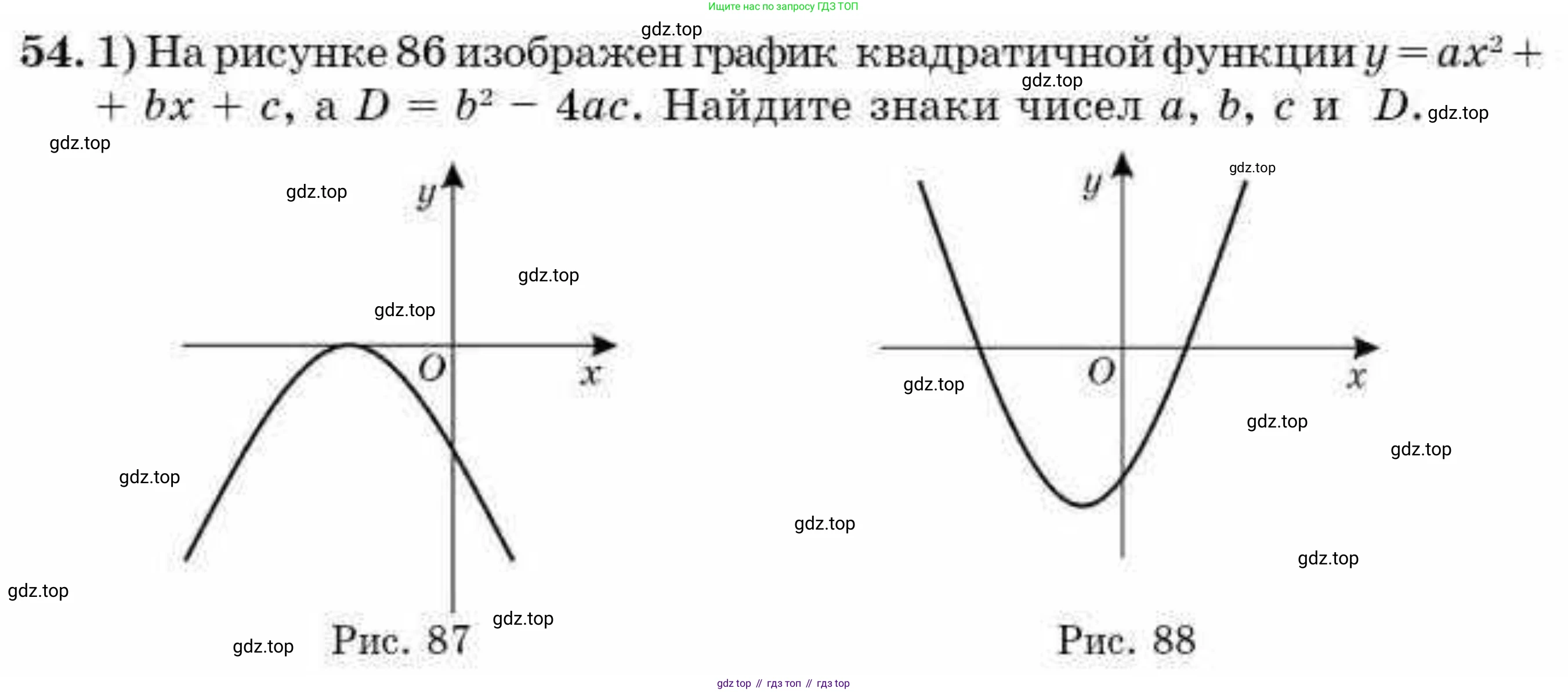 ГДЗ Алгебра, 9 класс Учебник, авторы: Абылкасымова Алма Есимбековна, Кучер Татьяна Павловна, Корчевский Владимир Евгеньевич, Жумагулова Зауре Абдыкеновна, издательство Мектеп, Алматы, 2019, бирюзового цвета, Часть 2, страница 129, номер 54, Условие рус