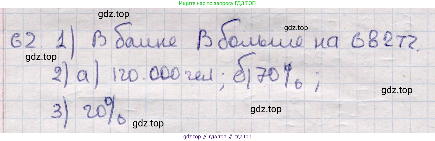 ГДЗ Алгебра, 9 класс Учебник, авторы: Абылкасымова Алма Есимбековна, Кучер Татьяна Павловна, Корчевский Владимир Евгеньевич, Жумагулова Зауре Абдыкеновна, издательство Мектеп, Алматы, 2019, бирюзового цвета, Часть 1, страница 17, номер 62, Решение
