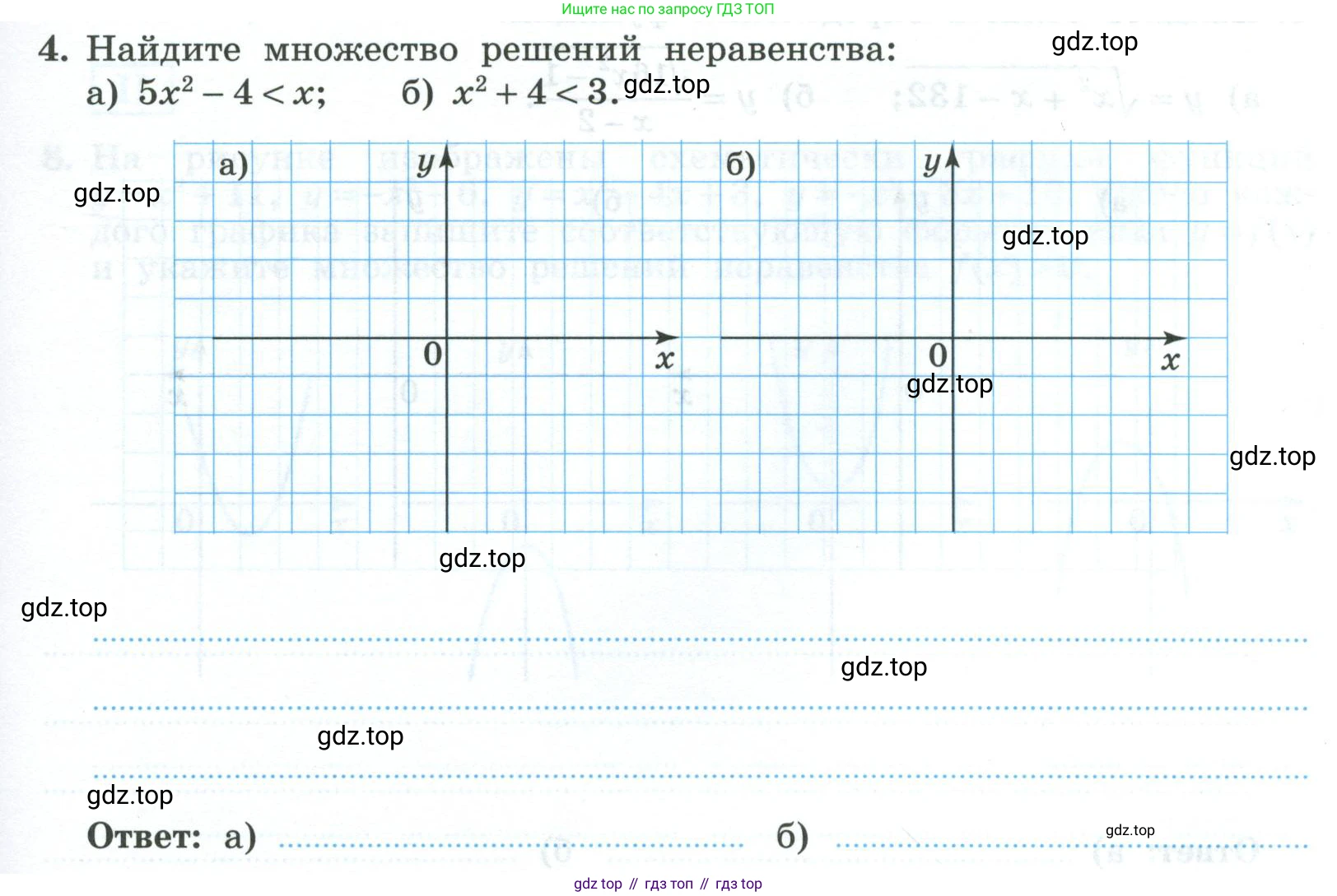 ГДЗ Алгебра, 9 класс рабочая тетрадь, авторы: Крайнева Лариса Борисовна, Миндюк Нора Григорьевна, Шлыкова Инга Соломоновна, издательство Просвещение, Москва, 2024, белого цвета, Часть 1, страница 83, номер 4, Условие