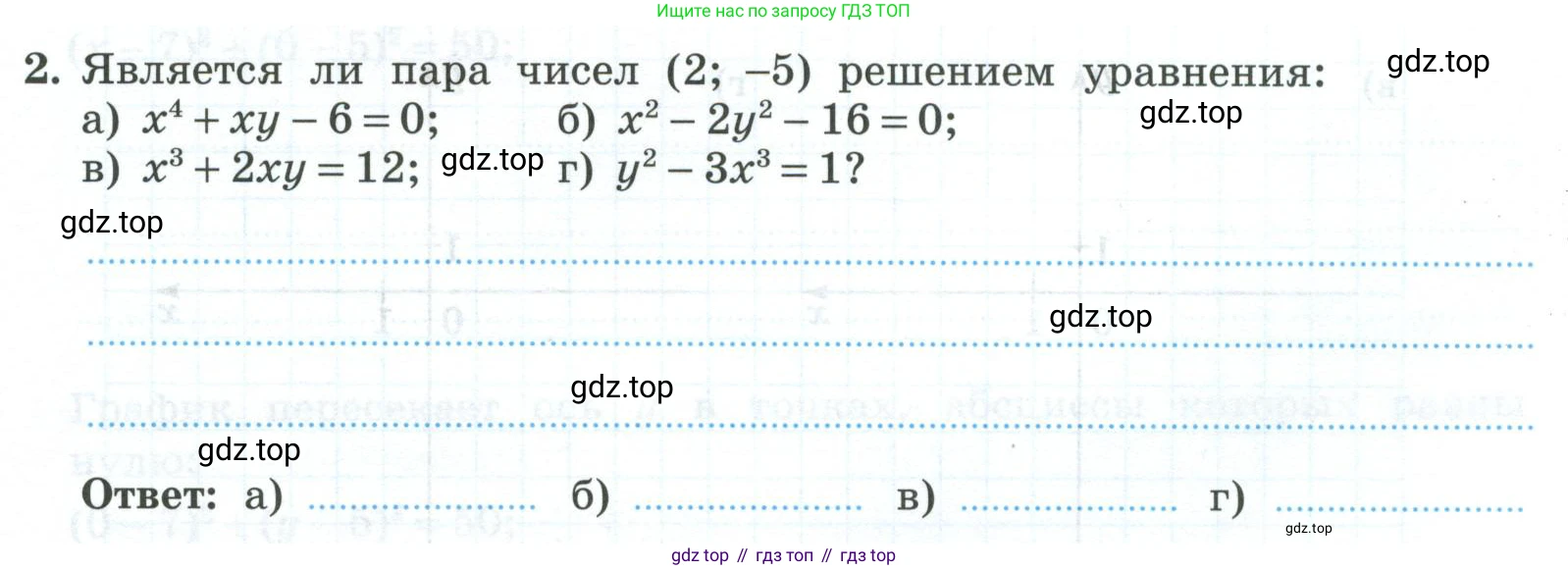 ГДЗ Алгебра, 9 класс рабочая тетрадь, авторы: Крайнева Лариса Борисовна, Миндюк Нора Григорьевна, Шлыкова Инга Соломоновна, издательство Просвещение, Москва, 2024, белого цвета, Часть 1, страница 95, номер 2, Условие