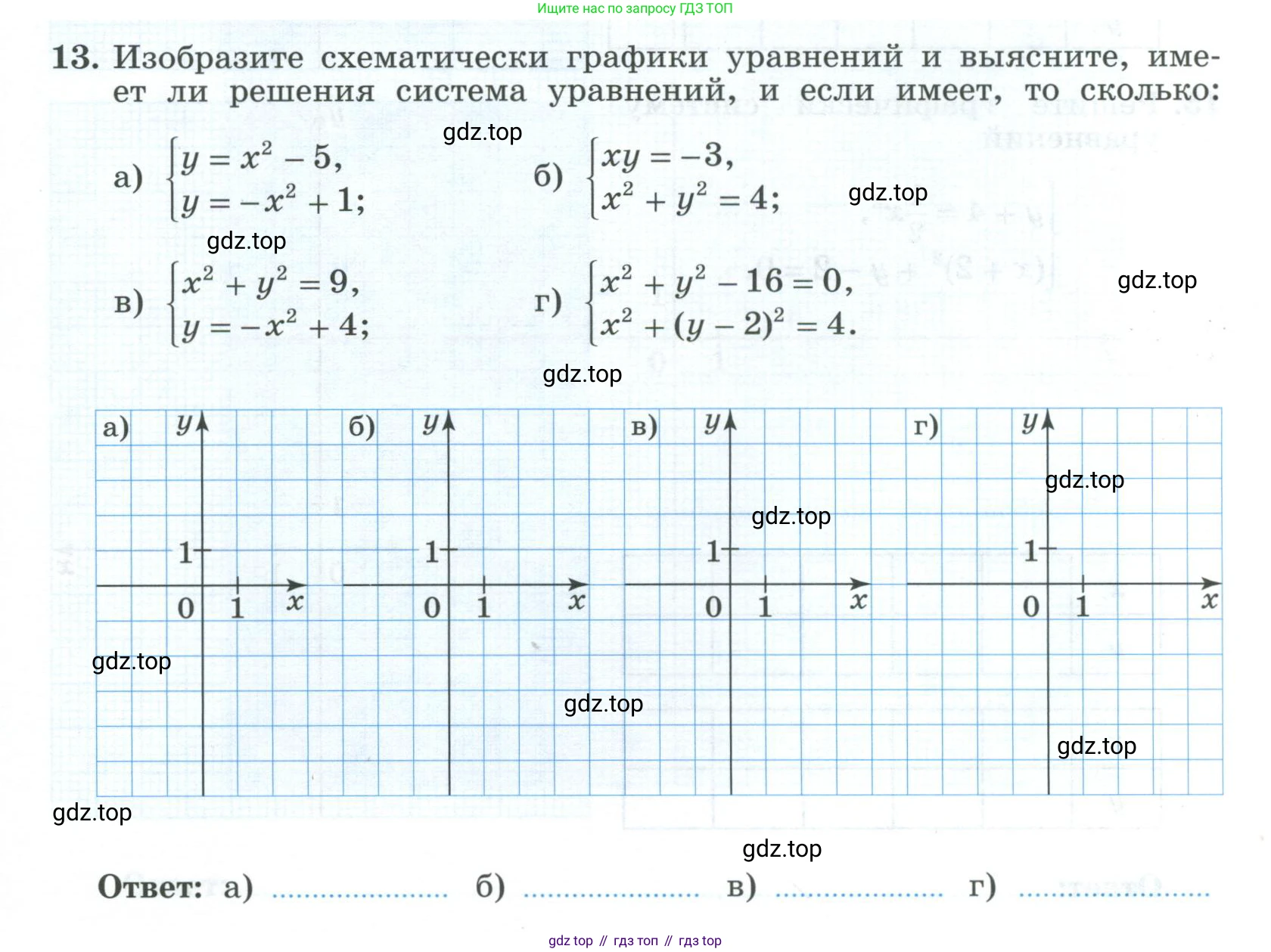 ГДЗ Алгебра, 9 класс рабочая тетрадь, авторы: Крайнева Лариса Борисовна, Миндюк Нора Григорьевна, Шлыкова Инга Соломоновна, издательство Просвещение, Москва, 2024, белого цвета, Часть 1, страница 109, номер 13, Условие