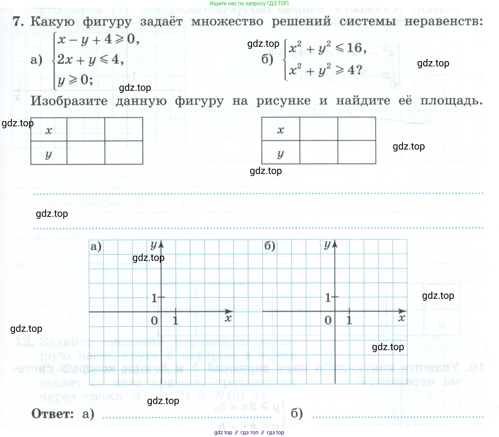 ГДЗ Алгебра, 9 класс рабочая тетрадь, авторы: Крайнева Лариса Борисовна, Миндюк Нора Григорьевна, Шлыкова Инга Соломоновна, издательство Просвещение, Москва, 2024, белого цвета, Часть 2, страница 25, номер 7, Условие
