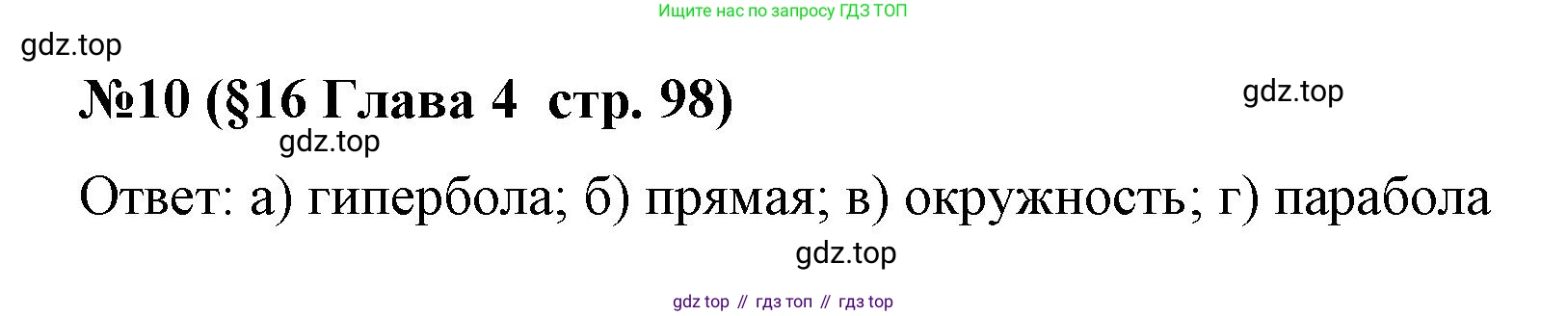ГДЗ Алгебра, 9 класс рабочая тетрадь, авторы: Крайнева Лариса Борисовна, Миндюк Нора Григорьевна, Шлыкова Инга Соломоновна, издательство Просвещение, Москва, 2024, белого цвета, Часть 1, страница 98, номер 10, Решение