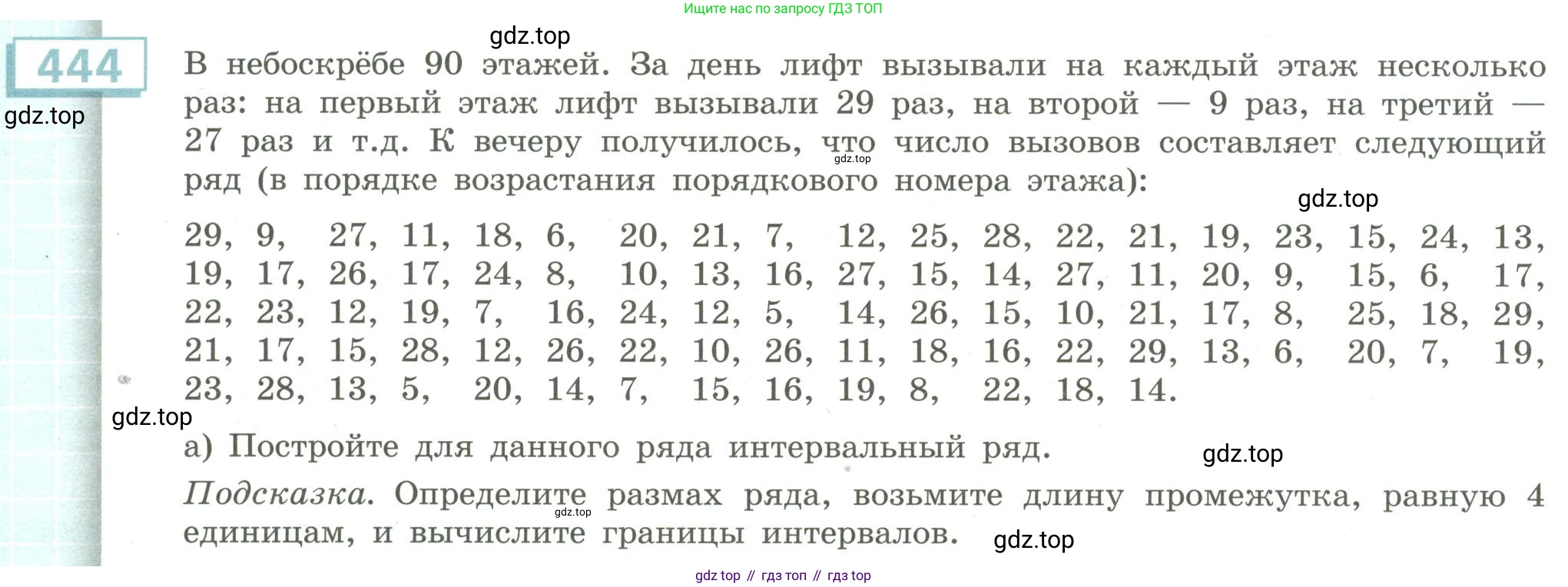 Алгебра, 9 класс Учебник, авторы: Бунимович Евгений Абрамович, Кузнецова Людмила Викторовна, Минаева Светлана Станиславовна, Рослова Лариса Олеговна, Суворова Светлана Борисовна, издательство Просвещение, Москва, 2018, оранжевого цвета, страница 172, номер 444, Условие