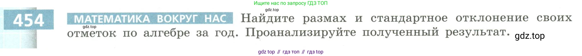 Алгебра, 9 класс Учебник, авторы: Бунимович Евгений Абрамович, Кузнецова Людмила Викторовна, Минаева Светлана Станиславовна, Рослова Лариса Олеговна, Суворова Светлана Борисовна, издательство Просвещение, Москва, 2018, оранжевого цвета, страница 178, номер 454, Условие
