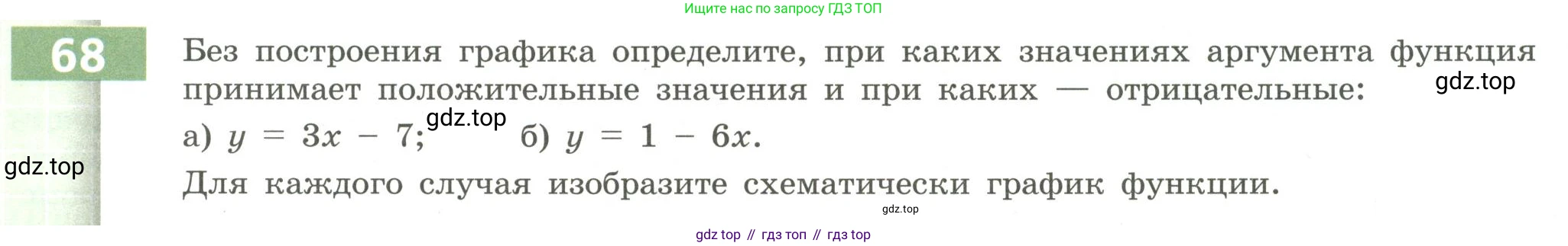Алгебра, 9 класс Учебник, авторы: Бунимович Евгений Абрамович, Кузнецова Людмила Викторовна, Минаева Светлана Станиславовна, Рослова Лариса Олеговна, Суворова Светлана Борисовна, издательство Просвещение, Москва, 2018, оранжевого цвета, страница 25, номер 68, Условие