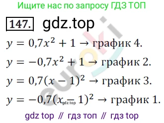 Алгебра, 9 класс Учебник, авторы: Бунимович Евгений Абрамович, Кузнецова Людмила Викторовна, Минаева Светлана Станиславовна, Рослова Лариса Олеговна, Суворова Светлана Борисовна, издательство Просвещение, Москва, 2018, оранжевого цвета, страница 61, номер 147, Решение