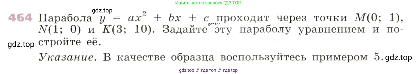 Алгебра, 9 класс Учебник, авторы: Дорофеев Георгий Владимирович, Суворова Светлана Борисовна, Бунимович Евгений Абрамович, Кузнецова Людмила Викторовна, Минаева Светлана Станиславовна, Рослова Лариса Олеговна, издательство Просвещение, Москва, 2019, белого цвета, страница 187, номер 464, Условие