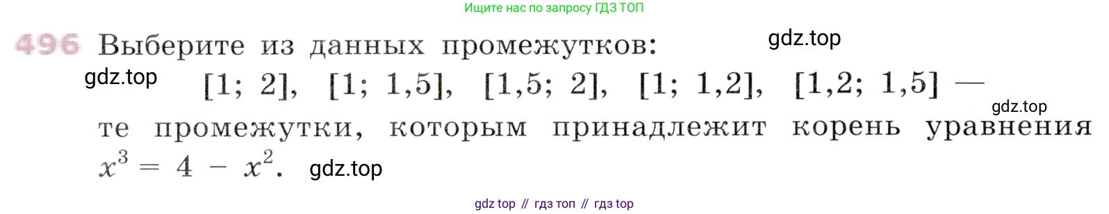 Алгебра, 9 класс Учебник, авторы: Дорофеев Георгий Владимирович, Суворова Светлана Борисовна, Бунимович Евгений Абрамович, Кузнецова Людмила Викторовна, Минаева Светлана Станиславовна, Рослова Лариса Олеговна, издательство Просвещение, Москва, 2019, белого цвета, страница 196, номер 496, Условие