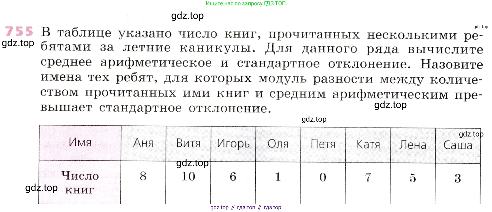 Алгебра, 9 класс Учебник, авторы: Дорофеев Георгий Владимирович, Суворова Светлана Борисовна, Бунимович Евгений Абрамович, Кузнецова Людмила Викторовна, Минаева Светлана Станиславовна, Рослова Лариса Олеговна, издательство Просвещение, Москва, 2019, белого цвета, страница 308, номер 755, Условие