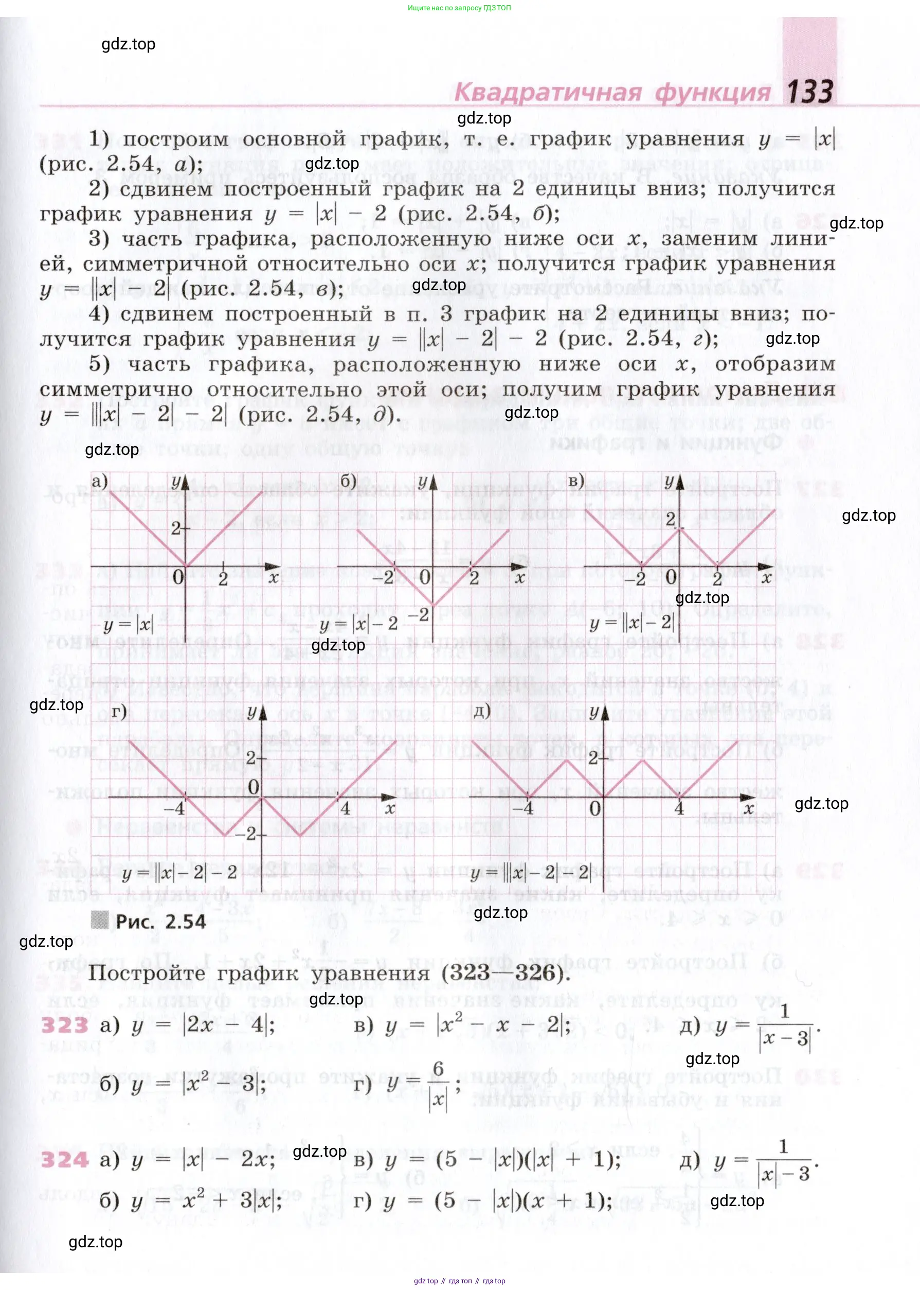 Алгебра, 9 класс Учебник, авторы: Дорофеев Георгий Владимирович, Суворова Светлана Борисовна, Бунимович Евгений Абрамович, Кузнецова Людмила Викторовна, Минаева Светлана Станиславовна, Рослова Лариса Олеговна, издательство Просвещение, Москва, 2019, белого цвета, страница 133