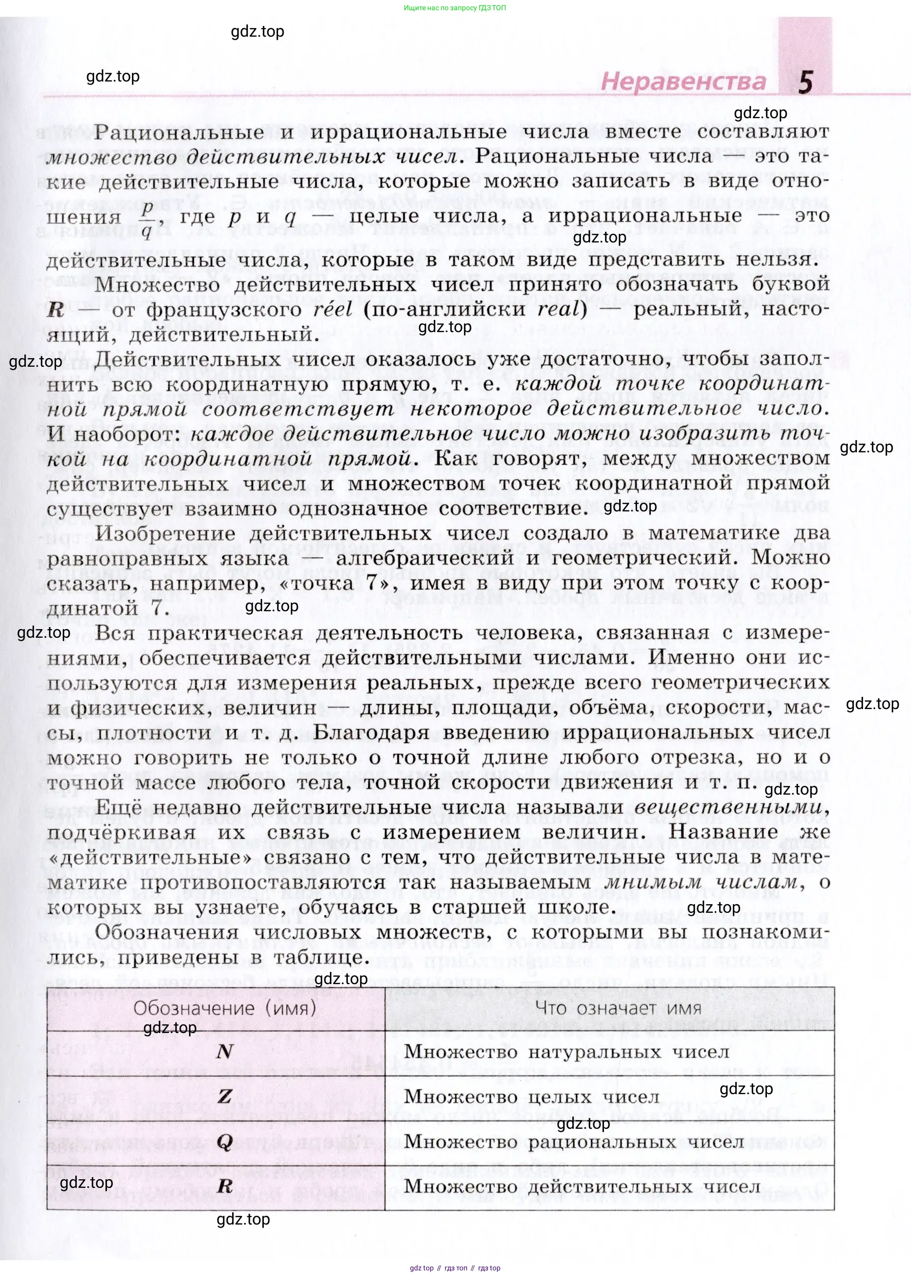 Алгебра, 9 класс Учебник, авторы: Дорофеев Георгий Владимирович, Суворова Светлана Борисовна, Бунимович Евгений Абрамович, Кузнецова Людмила Викторовна, Минаева Светлана Станиславовна, Рослова Лариса Олеговна, издательство Просвещение, Москва, 2019, белого цвета, страница 5