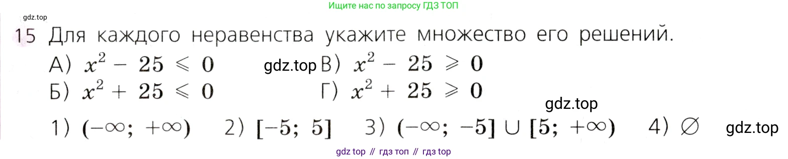 Алгебра, 9 класс Учебник, авторы: Дорофеев Георгий Владимирович, Суворова Светлана Борисовна, Бунимович Евгений Абрамович, Кузнецова Людмила Викторовна, Минаева Светлана Станиславовна, Рослова Лариса Олеговна, издательство Просвещение, Москва, 2019, белого цвета, страница 141, номер 15, Условие
