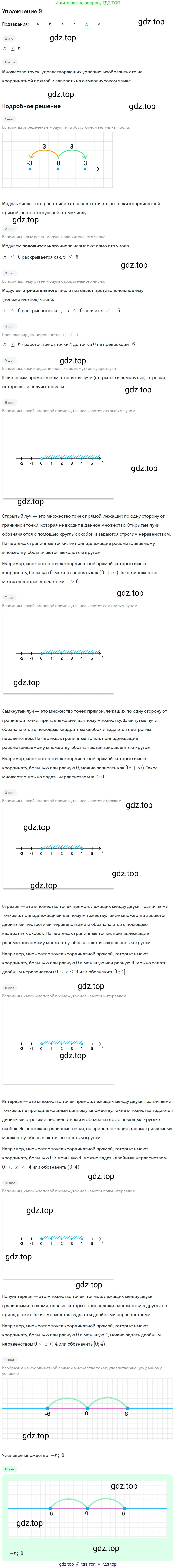 Алгебра, 9 класс Учебник, авторы: Дорофеев Георгий Владимирович, Суворова Светлана Борисовна, Бунимович Евгений Абрамович, Кузнецова Людмила Викторовна, Минаева Светлана Станиславовна, Рослова Лариса Олеговна, издательство Просвещение, Москва, 2019, белого цвета, страница 11, номер 9, Решение 1 (продолжение 5)