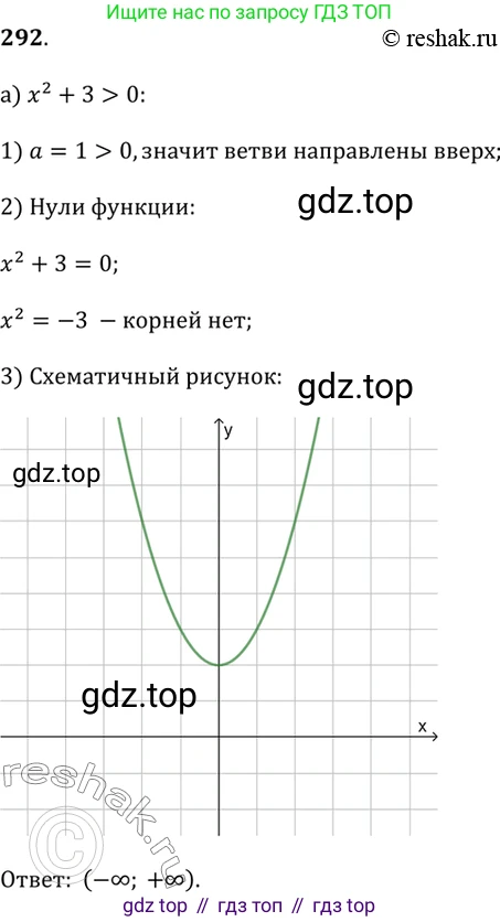 Алгебра, 9 класс Учебник, авторы: Дорофеев Георгий Владимирович, Суворова Светлана Борисовна, Бунимович Евгений Абрамович, Кузнецова Людмила Викторовна, Минаева Светлана Станиславовна, Рослова Лариса Олеговна, издательство Просвещение, Москва, 2019, белого цвета, страница 118, номер 292, Решение 2