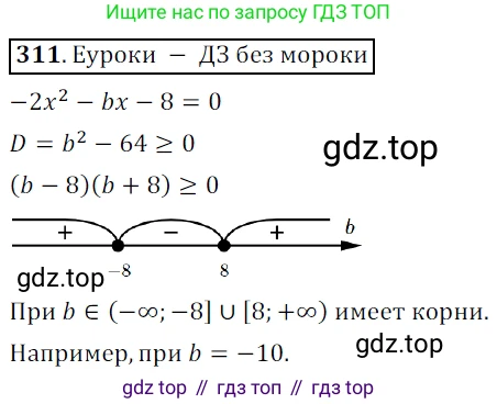 Алгебра, 9 класс Учебник, авторы: Дорофеев Георгий Владимирович, Суворова Светлана Борисовна, Бунимович Евгений Абрамович, Кузнецова Людмила Викторовна, Минаева Светлана Станиславовна, Рослова Лариса Олеговна, издательство Просвещение, Москва, 2019, белого цвета, страница 122, номер 311, Решение 3 (продолжение 2)