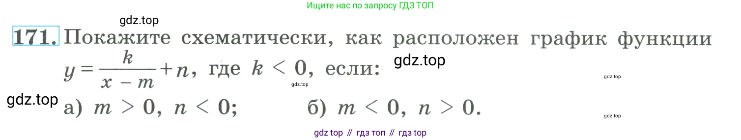ГДЗ Алгебра, 9 класс Учебник, авторы: Макарычев Юрий Николаевич, Миндюк Нора Григорьевна, Нешков Константин Иванович, Суворова Светлана Борисовна, издательство Просвещение, Москва, 2023, белого цвета, страница 66, номер 171, Условие
