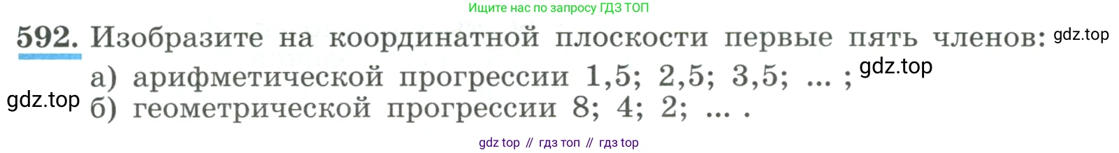 ГДЗ Алгебра, 9 класс Учебник, авторы: Макарычев Юрий Николаевич, Миндюк Нора Григорьевна, Нешков Константин Иванович, Суворова Светлана Борисовна, издательство Просвещение, Москва, 2023, белого цвета, страница 171, номер 592, Условие
