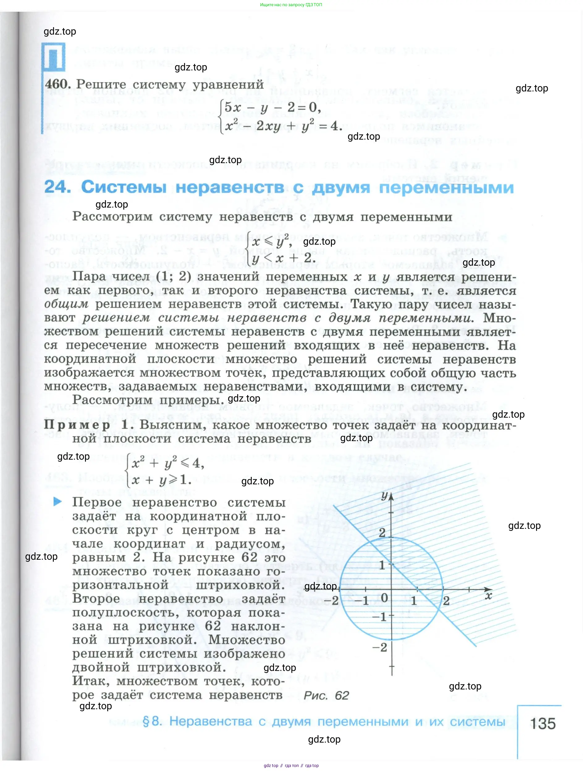 Алгебра, 9 класс Учебник, авторы: Макарычев Юрий Николаевич, Миндюк Нора Григорьевна, Нешков Константин Иванович, Суворова Светлана Борисовна, издательство Просвещение, Москва, 2023, белого цвета, страница 135