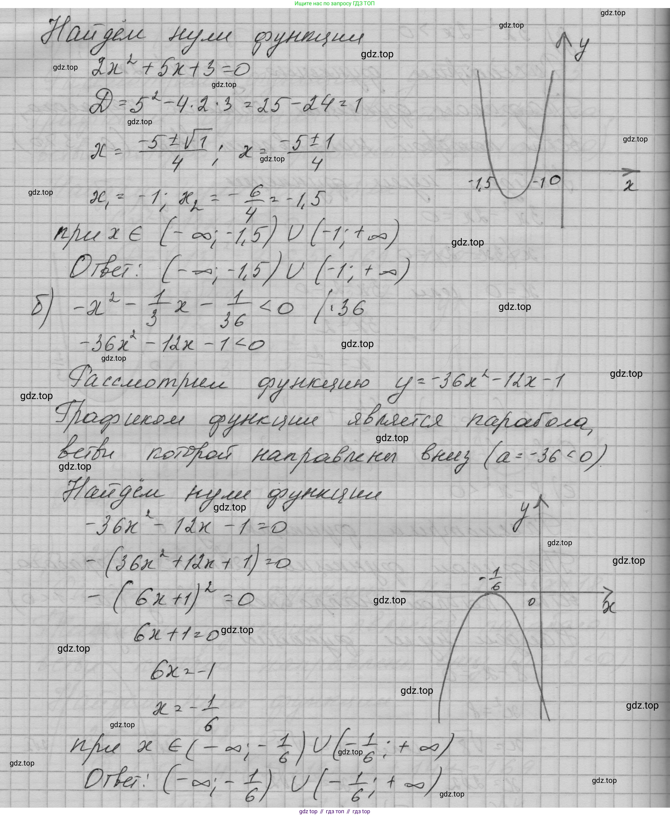 ГДЗ Алгебра, 9 класс Учебник, авторы: Макарычев Юрий Николаевич, Миндюк Нора Григорьевна, Нешков Константин Иванович, Суворова Светлана Борисовна, издательство Просвещение, Москва, 2023, белого цвета, страница 91, номер 267, Решение 1 (продолжение 2)