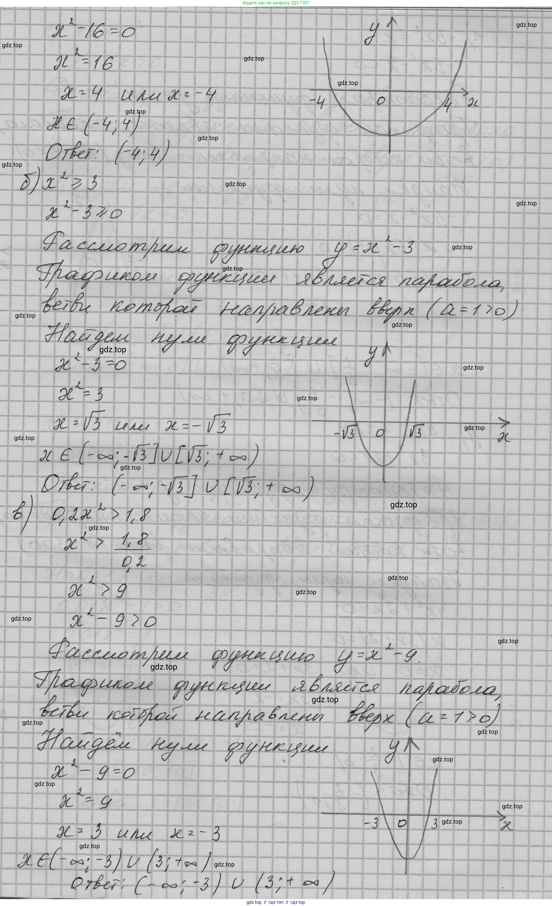 ГДЗ Алгебра, 9 класс Учебник, авторы: Макарычев Юрий Николаевич, Миндюк Нора Григорьевна, Нешков Константин Иванович, Суворова Светлана Борисовна, издательство Просвещение, Москва, 2023, белого цвета, страница 91, номер 268, Решение 1 (продолжение 2)