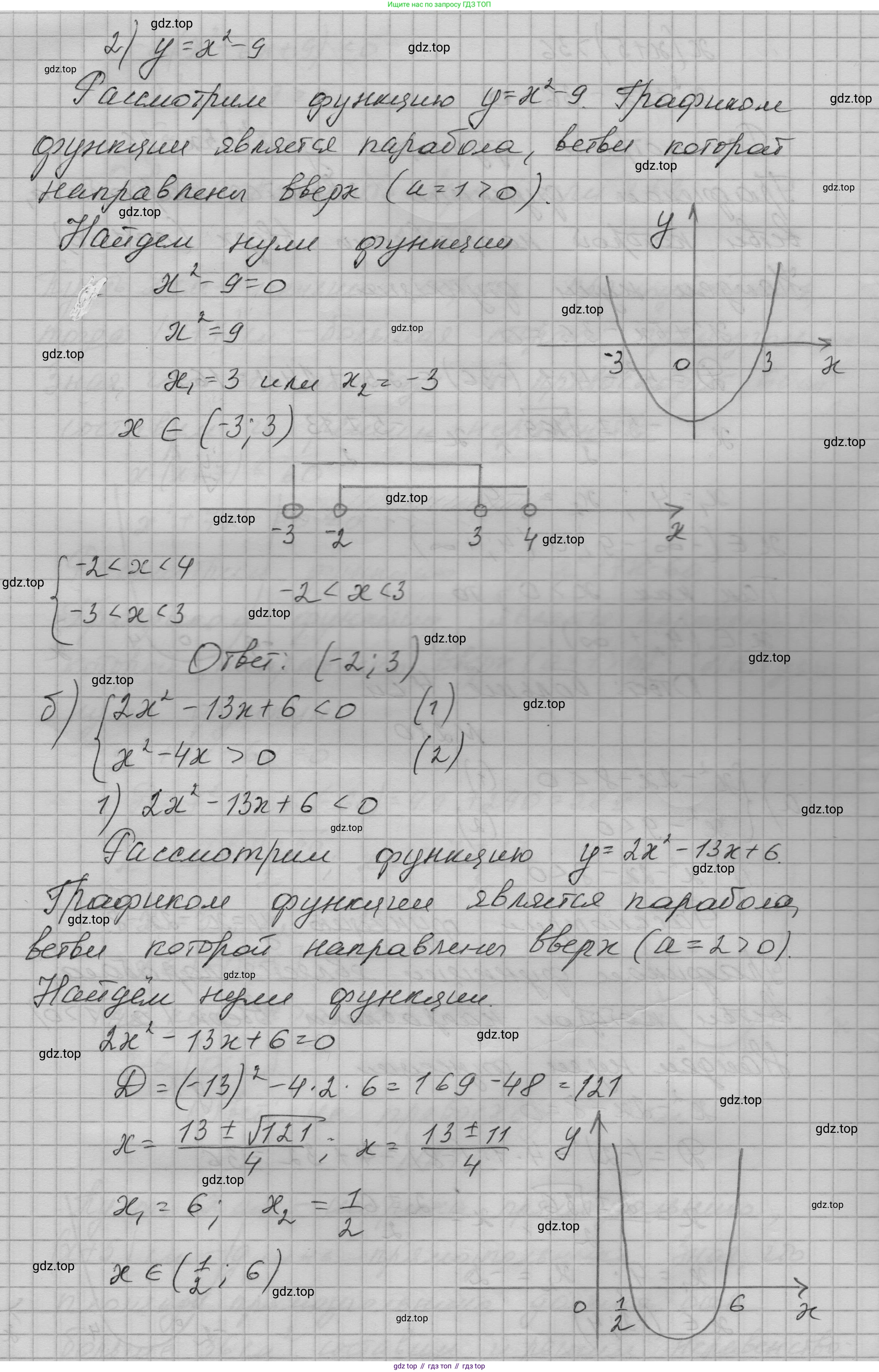 ГДЗ Алгебра, 9 класс Учебник, авторы: Макарычев Юрий Николаевич, Миндюк Нора Григорьевна, Нешков Константин Иванович, Суворова Светлана Борисовна, издательство Просвещение, Москва, 2023, белого цвета, страница 92, номер 280, Решение 1 (продолжение 2)