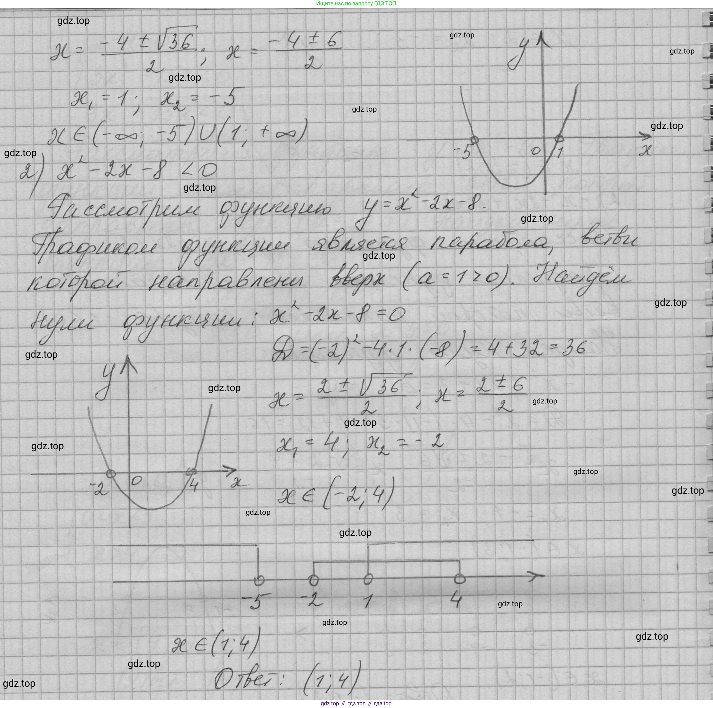 ГДЗ Алгебра, 9 класс Учебник, авторы: Макарычев Юрий Николаевич, Миндюк Нора Григорьевна, Нешков Константин Иванович, Суворова Светлана Борисовна, издательство Просвещение, Москва, 2023, белого цвета, страница 108, номер 348, Решение 1 (продолжение 3)