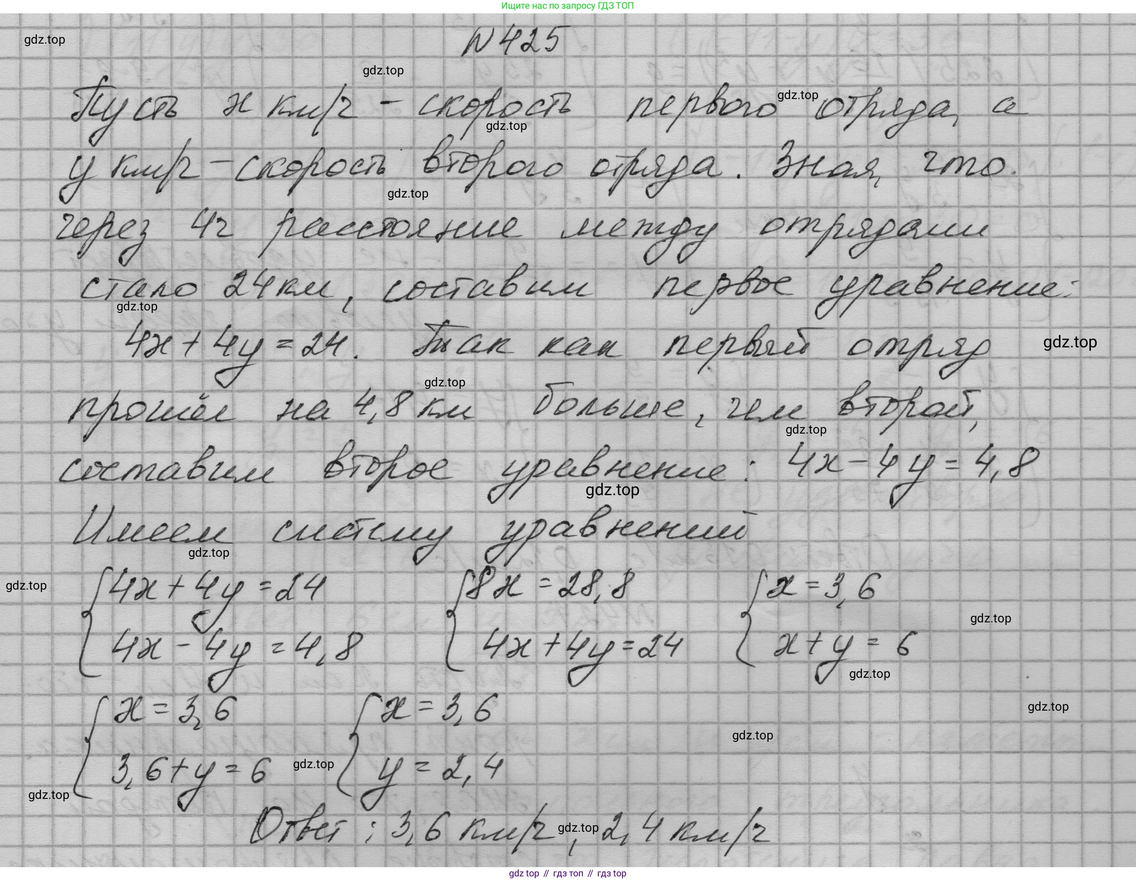 ГДЗ Алгебра, 9 класс Учебник, авторы: Макарычев Юрий Николаевич, Миндюк Нора Григорьевна, Нешков Константин Иванович, Суворова Светлана Борисовна, издательство Просвещение, Москва, 2023, белого цвета, страница 127, номер 425, Решение 1