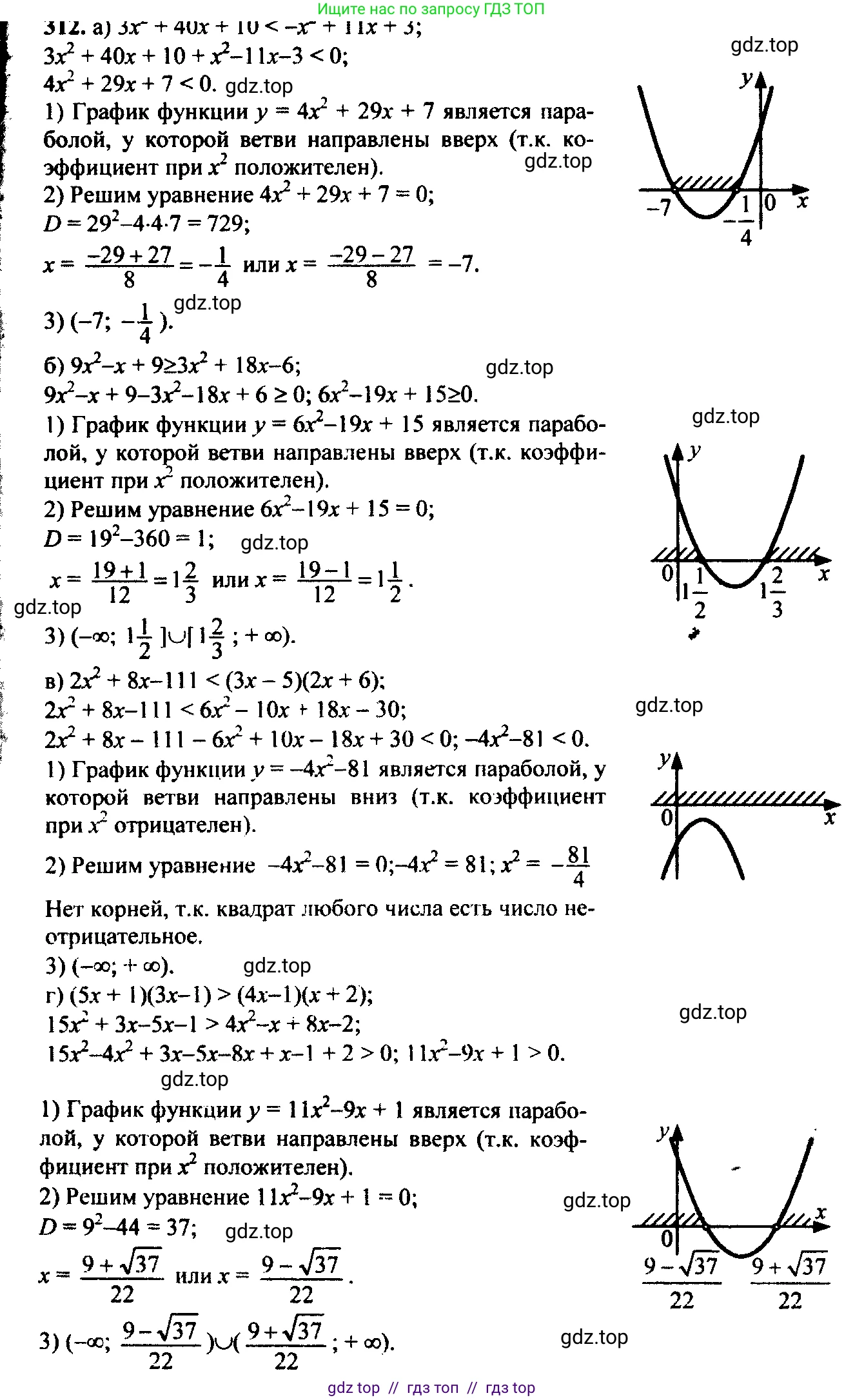 Алгебра, 9 класс Учебник, авторы: Макарычев Юрий Николаевич, Миндюк Нора Григорьевна, Нешков Константин Иванович, Суворова Светлана Борисовна, издательство Просвещение, Москва, 2023, белого цвета, страница 91, номер 272, Решение 6