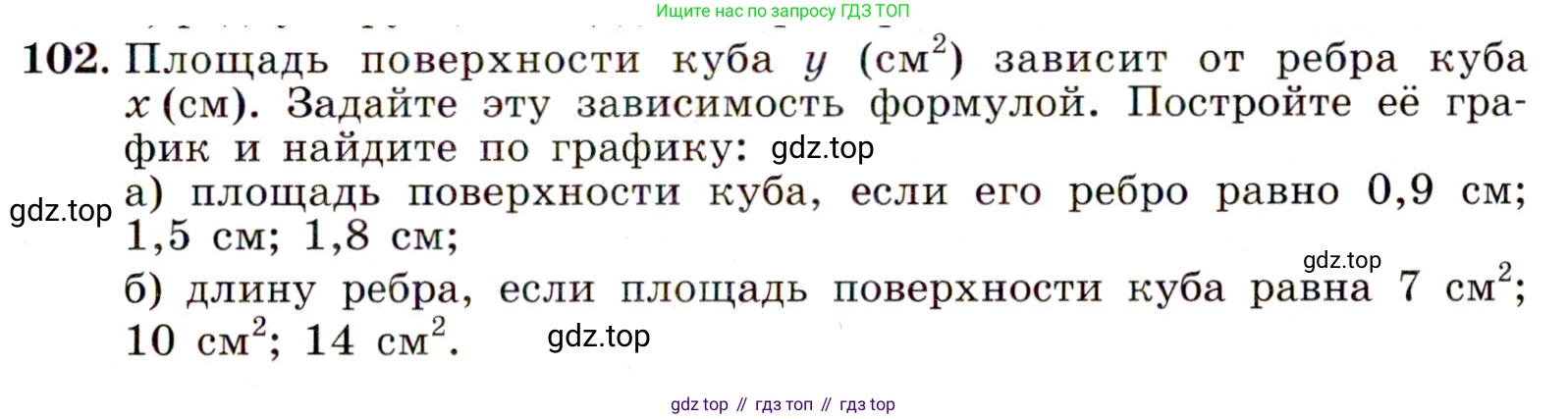 ГДЗ Алгебра, 9 класс Учебник, авторы: Макарычев Юрий Николаевич, Миндюк Нора Григорьевна, Нешков Константин Иванович, Суворова Светлана Борисовна, издательство Просвещение, Москва, 2014 - 2024, страница 37, номер 102, Условие
