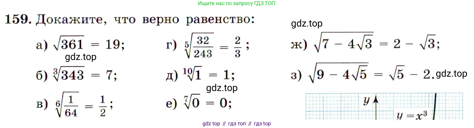 ГДЗ Алгебра, 9 класс Учебник, авторы: Макарычев Юрий Николаевич, Миндюк Нора Григорьевна, Нешков Константин Иванович, Суворова Светлана Борисовна, издательство Просвещение, Москва, 2014 - 2024, страница 57, номер 159, Условие