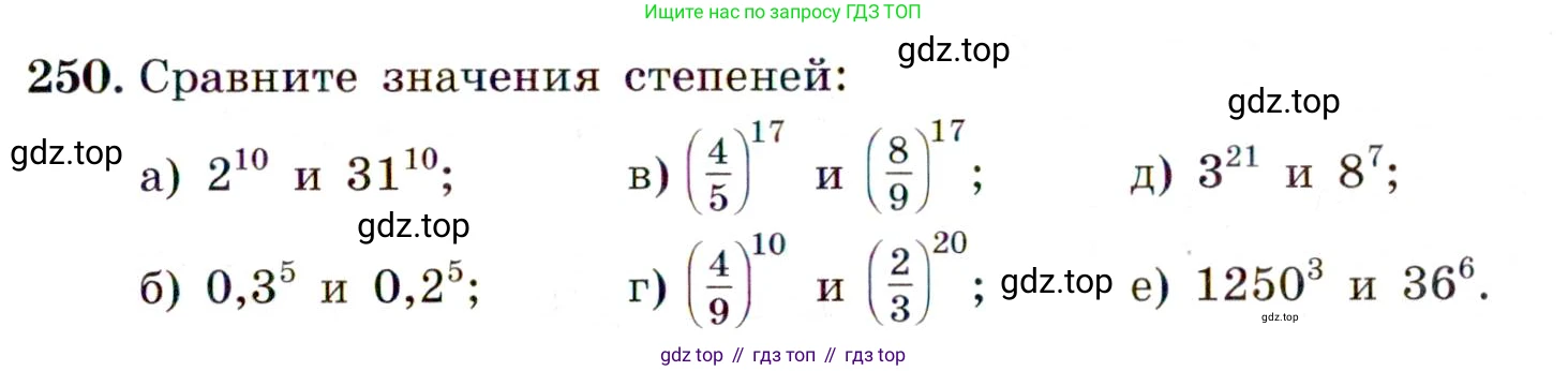 ГДЗ Алгебра, 9 класс Учебник, авторы: Макарычев Юрий Николаевич, Миндюк Нора Григорьевна, Нешков Константин Иванович, Суворова Светлана Борисовна, издательство Просвещение, Москва, 2014 - 2024, страница 73, номер 250, Условие