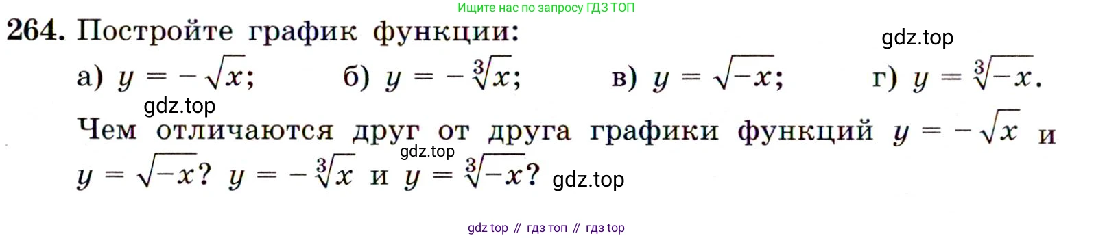 ГДЗ Алгебра, 9 класс Учебник, авторы: Макарычев Юрий Николаевич, Миндюк Нора Григорьевна, Нешков Константин Иванович, Суворова Светлана Борисовна, издательство Просвещение, Москва, 2014 - 2024, страница 74, номер 264, Условие