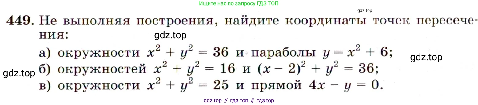 ГДЗ Алгебра, 9 класс Учебник, авторы: Макарычев Юрий Николаевич, Миндюк Нора Григорьевна, Нешков Константин Иванович, Суворова Светлана Борисовна, издательство Просвещение, Москва, 2014 - 2024, страница 121, номер 449, Условие
