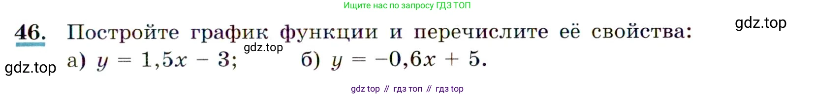 ГДЗ Алгебра, 9 класс Учебник, авторы: Макарычев Юрий Николаевич, Миндюк Нора Григорьевна, Нешков Константин Иванович, Суворова Светлана Борисовна, издательство Просвещение, Москва, 2014 - 2024, страница 21, номер 46, Условие