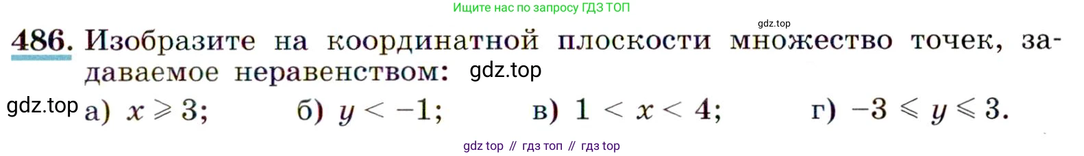 ГДЗ Алгебра, 9 класс Учебник, авторы: Макарычев Юрий Николаевич, Миндюк Нора Григорьевна, Нешков Константин Иванович, Суворова Светлана Борисовна, издательство Просвещение, Москва, 2014 - 2024, страница 129, номер 486, Условие