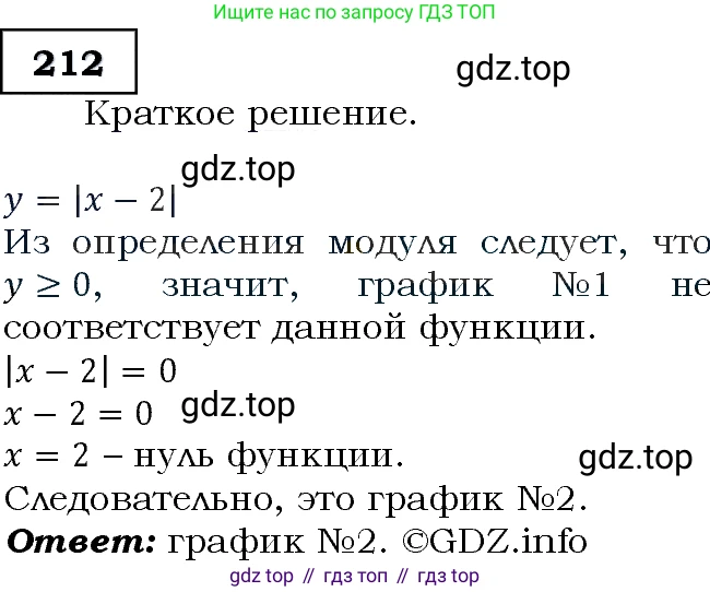 ГДЗ Алгебра, 9 класс Учебник, авторы: Макарычев Юрий Николаевич, Миндюк Нора Григорьевна, Нешков Константин Иванович, Суворова Светлана Борисовна, издательство Просвещение, Москва, 2014 - 2024, страница 69, номер 212, Решение 3