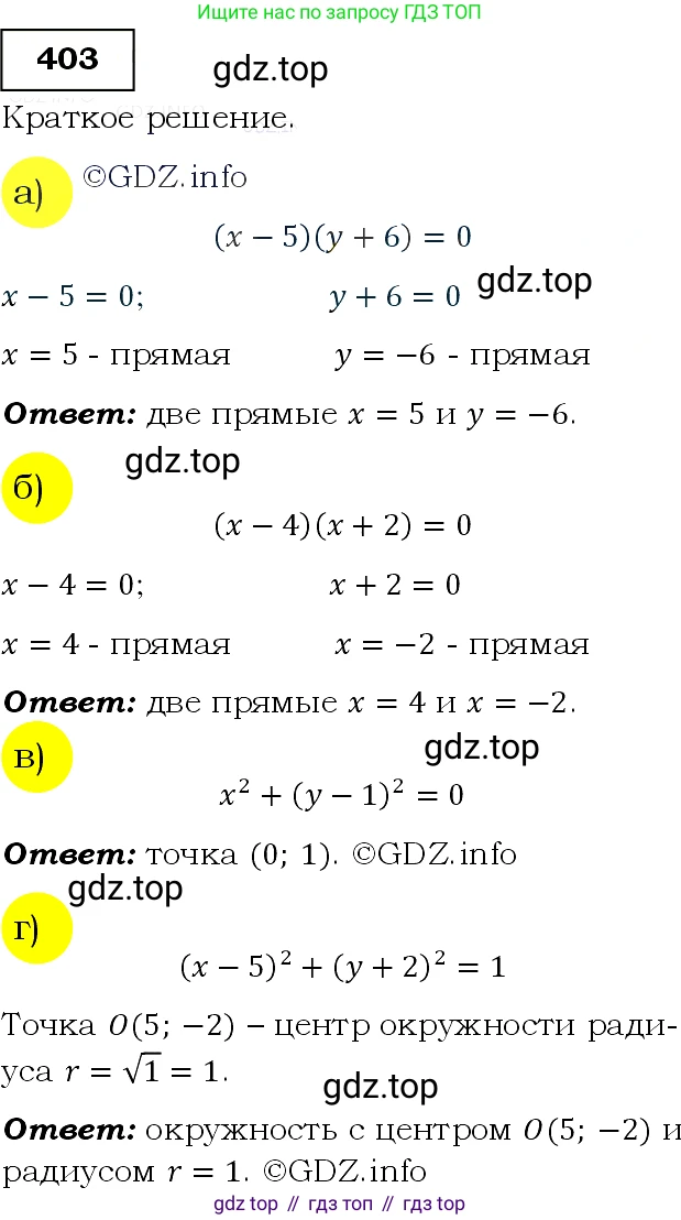 ГДЗ Алгебра, 9 класс Учебник, авторы: Макарычев Юрий Николаевич, Миндюк Нора Григорьевна, Нешков Константин Иванович, Суворова Светлана Борисовна, издательство Просвещение, Москва, 2014 - 2024, страница 112, номер 403, Решение 3