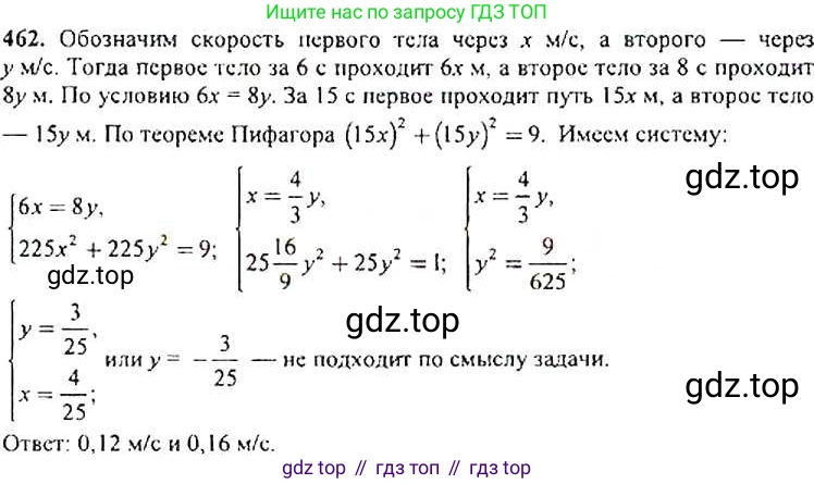 ГДЗ Алгебра, 9 класс Учебник, авторы: Макарычев Юрий Николаевич, Миндюк Нора Григорьевна, Нешков Константин Иванович, Суворова Светлана Борисовна, издательство Просвещение, Москва, 2014 - 2024, страница 123, номер 462, Решение 4