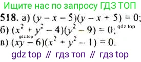 ГДЗ Алгебра, 9 класс Учебник, авторы: Макарычев Юрий Николаевич, Миндюк Нора Григорьевна, Нешков Константин Иванович, Суворова Светлана Борисовна, издательство Просвещение, Москва, 2014 - 2024, страница 139, номер 518, Решение 4