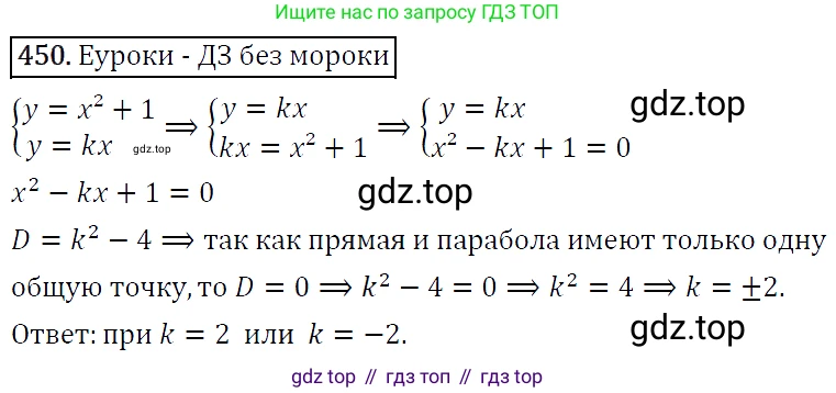 ГДЗ Алгебра, 9 класс Учебник, авторы: Макарычев Юрий Николаевич, Миндюк Нора Григорьевна, Нешков Константин Иванович, Суворова Светлана Борисовна, издательство Просвещение, Москва, 2014 - 2024, страница 121, номер 450, Решение 5