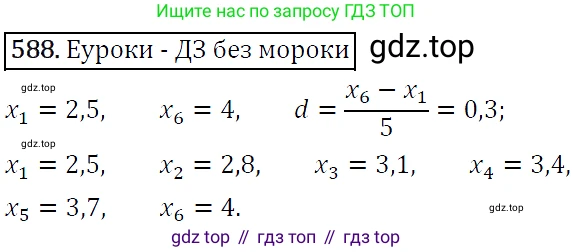 ГДЗ Алгебра, 9 класс Учебник, авторы: Макарычев Юрий Николаевич, Миндюк Нора Григорьевна, Нешков Константин Иванович, Суворова Светлана Борисовна, издательство Просвещение, Москва, 2014 - 2024, страница 152, номер 588, Решение 5