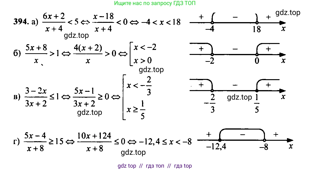Алгебра, 9 класс Учебник, авторы: Макарычев Юрий Николаевич, Миндюк Нора Григорьевна, Нешков Константин Иванович, Суворова Светлана Борисовна, издательство Просвещение, Москва, 2014 - 2024, страница 107, номер 394, Решение 6
