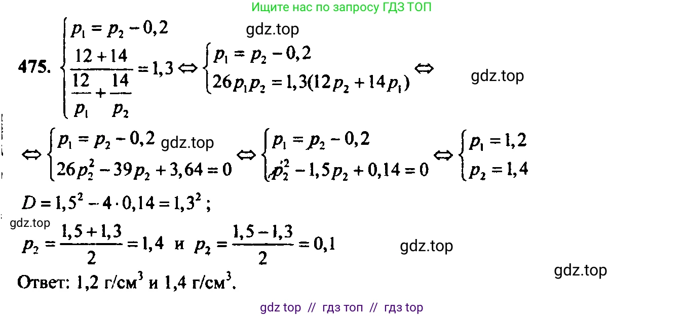 Алгебра, 9 класс Учебник, авторы: Макарычев Юрий Николаевич, Миндюк Нора Григорьевна, Нешков Константин Иванович, Суворова Светлана Борисовна, издательство Просвещение, Москва, 2014 - 2024, страница 124, номер 475, Решение 6