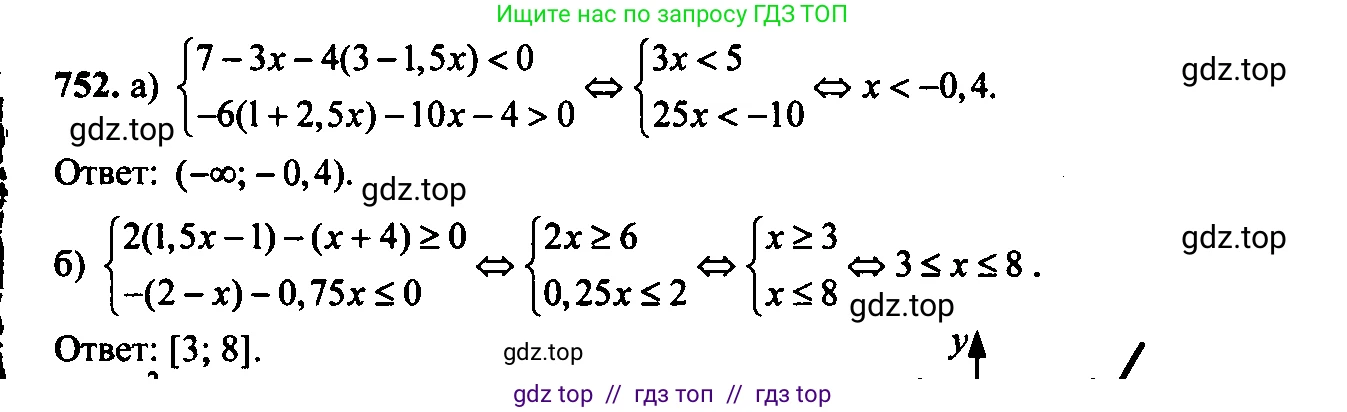 Алгебра, 9 класс Учебник, авторы: Макарычев Юрий Николаевич, Миндюк Нора Григорьевна, Нешков Константин Иванович, Суворова Светлана Борисовна, издательство Просвещение, Москва, 2014 - 2024, страница 191, номер 752, Решение 6