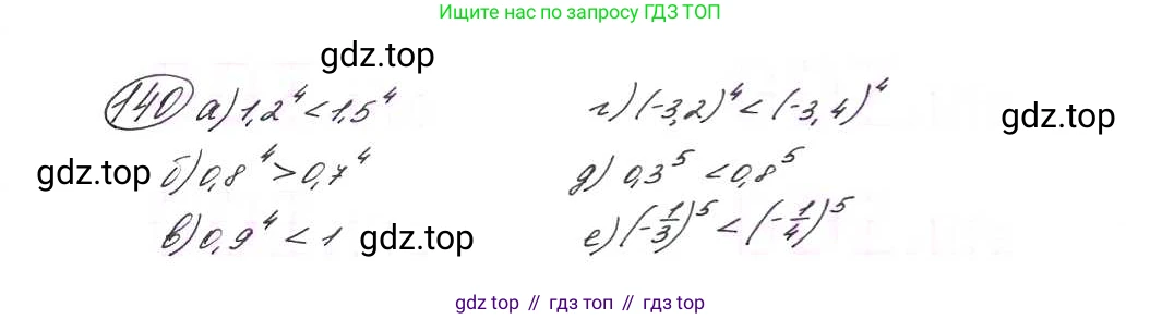 ГДЗ Алгебра, 9 класс Учебник, авторы: Макарычев Юрий Николаевич, Миндюк Нора Григорьевна, Нешков Константин Иванович, Суворова Светлана Борисовна, издательство Просвещение, Москва, 2014 - 2024, страница 52, номер 140, Решение 7