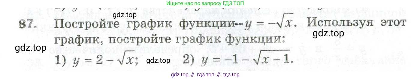 ГДЗ Алгебра, 9 класс Дидактические материалы, авторы: Мерзляк Аркадий Григорьевич, Полонский Виталий Борисович, Рабинович Ефим Михайлович, Якир Михаил Семёнович, издательство Просвещение, Москва, 2015, голубого цвета, страница 19, номер 87, Условие